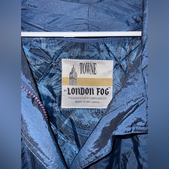 Vintage Women’s S Towne by London Fog Blue Quilted Jacket with Removable Lining - Picture 2 of 10